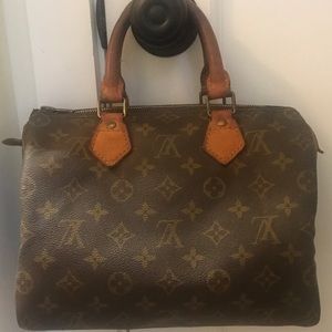 VINTAGE LOUIS VUITTON 1985 Monogram Speedy 25 Bag